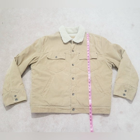 OLD NAVY Sherpa Lined Corduroy Jacket 100% Cotton Unisex Size XL Excellent Cond - Picture 8 of 12